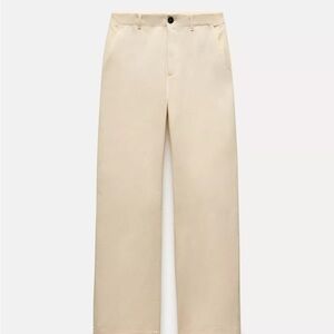 SOLD Zara Cream Wide Leg Pants NWOT